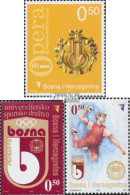 Bosnien-Herzegowina 475,506,507 (kompl.Ausg.) Postfrisch 2007 Nationaltheater, BOSNA, Handball - Bosnien-Herzegowina