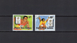 PNG Papua New Guinea 1988 Olympic Games Seoul, Athletics, Weightlifting Set Of 2 MNH - Ete 1988: Séoul