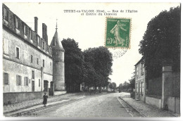 THURY EN VALOIS - Rue De L'Eglise Et Entrée Du Château - Otros & Sin Clasificación