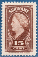 Suriname, 1945 ƒ 0.15  Queen Wilhelmina MNH - Suriname ... - 1975