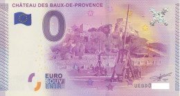 Vends Billet Souvenir Touristique 0€ Chateau Des Baux De Provence 2015-1 UEBD - Autres & Non Classés