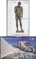 Kroatien 1033-1034 (kompl.Ausg.) Postfrisch 2012 Besuche - Croacia