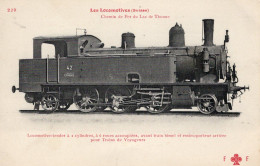 Les Locomotives Étrangeres (Suisse) -Chemin De Fer Du Lac De Thoune - Fleury CPA  Serie # 229 (rouge) - Eisenbahnen