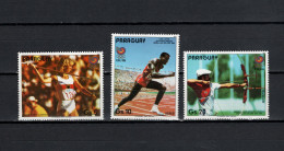 Paraguay 1987 Olympic Games Seoul, Javelin, Athletics, Archery 3 Stamps MNH - Zomer 1988: Seoel