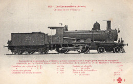 Les Locomotives Étrangeres (Suisse) -Chemin De Fer Fédéraux - Fleury CPA  Serie # 112 (rouge) - Eisenbahnen