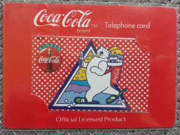 110-016 Coca Cola Official Licensed Limited Issues,JA002  Coca Cola Bear,mint In Folder - Japan