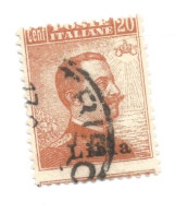 (COLONIE E POSSEDIMENTI) 1918, LIBIA, SOPRASTAMPATI, 20c - 1 Francobollo Usato (CAT. SASSONE N.20) - Libië