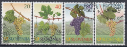 SLOVENIA 320-323,used,hinged - Fruits