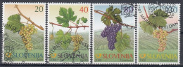 SLOVENIA 320-323,used,hinged - Frutas