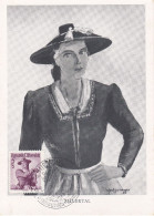 Carte Maximum Autriche Osterreich 1949 Costume Traditionnel Zillertal - Cartoline Maximum