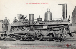 Les Locomotives Francaises (Cie De Est) - Machine No.606 Crampton - Fleury CPA # 2 Serie Rouge - Eisenbahnen