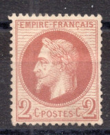 NAPOLEON N°26 2c Rouge-Brun NEUF* - 1863-1870 Napoleon III With Laurels