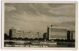 EGYPT : CAIRO - SEMIRAMIS AND SHEPHEARD'S HOTEL - El Cairo