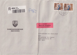 R Brief  "Einwohnergemeinde Kiesen" - Bern  (Avis De Réception)       1995 - Covers & Documents