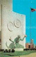 73130826 Detroit_Michigan West Wall Of City County Building Bronze Figure Americ - Andere & Zonder Classificatie