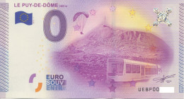 Vends Billet Souvenir Touristique 0€ Le Puy De Dome 2015-1 UEBP - Other & Unclassified