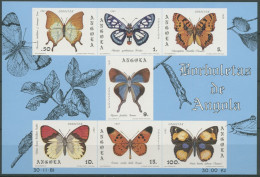 Angola 1982 Schmetterlinge Block 6 Postfrisch (C26491) - Angola