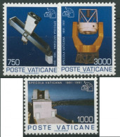 Vatikan 1991 100 Jahre Vatikanische Sternwarte 1040/42 Postfrisch - Unused Stamps