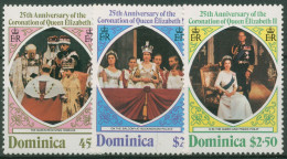 Dominica 1978 25 Jahre Königin Elisabeth 577/79 A Postfrisch - Dominique (...-1978)