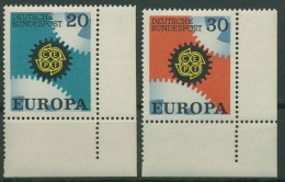 Bund 1967 Europa CEPT 533/34 Ecke 4 Unten Rechts Postfrisch (E870) - Ungebraucht