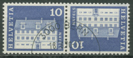 Schweiz 1968 Bauwerke Freulerpalast Näfels 879 Kehrdruck K 50 Gestempelt - Oblitérés