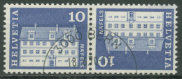 Schweiz 1968 Bauwerke Freulerpalast Näfels 879 Kehrdruck K 50 Gestempelt - Usados