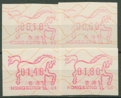 Hongkong 1990 Jahr Der Schlange Satz 0,10/0,60/1,40/1,80 ATM 5c S1.1 Postfrisch - Automaten