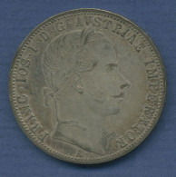 Österreich Gulden 1861 A, Franz Joseph I., J 328 Vz (m3969) - Autriche