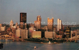 73130701 Pittsburgh Skyline By Night Aerial View Pittsburgh - Otros & Sin Clasificación