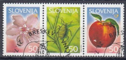 SLOVENIA 360-362,used,hinged - Fruits