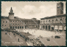 Bologna Città Piazza Maggiore Auto FG Cartolina HB4717 - Bologna