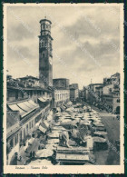 Verona Città Piazza Erbe Mercato FG Cartolina HB4733 - Verona