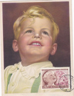 Carte Maximum Hongrie 1950 Enfant - Cartes-maximum (CM)