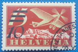 Zu 19b / Mi 285b / YT PA 19 Surcharge Matte Obl. SCHWEIZ. LANDESAUSSTELLUNG SBK 120 CHF Voir Description - Used Stamps