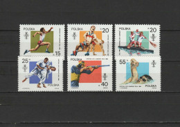 Poland 1988 Olympic Games Seoul, Athletics, Wrestling, Rowing, Judo, Shooting, Swimming Set Of 6 MNH - Zomer 1988: Seoel