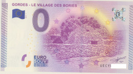 Vends Billet Souvenir Touristique 0€ Gordes Le Village Des Bories 2015-1 UECY - Altri & Non Classificati