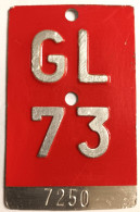 Velonummer Glarus GL 73 - Number Plates