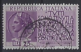 Italy 1954  Kampagne Fur Steuerehrlichkeit (o) Mi.910 - 1946-60: Usati