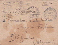1919--lettre F.M  Destinée à St GAUDENS-31, Beau Cachet "Bataillon De Chasseurs à Pied " - Date 19-9-1919 - 1877-1920: Semi-Moderne