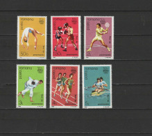 Romania 1988 Olympic Games Seoul, Gymnastics, Boxing, Tennis, Judo, Athletics, Rowing Set Of 6 MNH - Verano 1988: Seúl