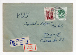 1963. YUGOSLAVIA,BOSNIA,BIH,BANJA LUKA EXPRESS RECORDED COVER TO ZAGREB - Lettres & Documents