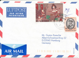 Thailand Air Mail Cover Sent To Germany - Tailandia