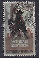 Italy 1954  10 Jahrestag Des Widerstandes (o) Mi.912 - 1946-60: Usati