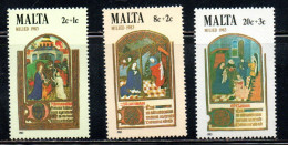 MALTA 1983 CHRISTMAS NATALE NOEL WEIHNACHTEN NAVIDAD NATAL COMPLETE SET SERIE COMPLETA MNH - Malte