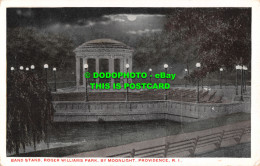 R481584 Providence. R. I. Roger Williams Park By Moonlight. Band Stand. Chas. H. - Mundo