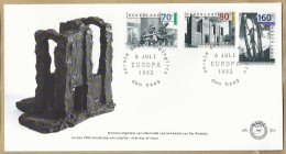 NL.- FDC. NVPH Nr. 311. EERSTE DAG VAN UITGIFTE. FIRST DAY OF ISSUE. 6-JULI-1993. BEELD VAN PER KIRKEBY. - Beeldhouwkunst