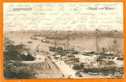 DK127_ *   KØBENHAVN *  UDSIGT Over REDEN * VIEW Of HARBOUR With MANY SHIPS * SENT 1914 - Danimarca