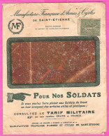 Enveloppe "Pour Nos Soldats"  Manufacture Française D'Armes Et Cycles St Etienne 1916 - Sport & Turismo