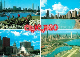 73152534 Chicago_Illinois Skyline Buckingham Fountain Aerial View - Autres & Non Classés