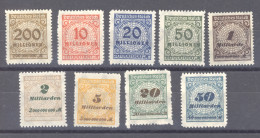 Allemagne  -  Reich  :  Mi  323B-30B  * - Unused Stamps